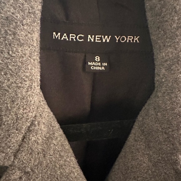 Gray Pea Coat Marc New York Size 8 - Picture 5 of 5